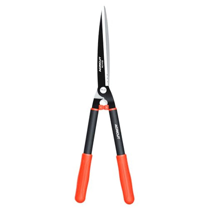 AGRICUT Garden Shears for Hedges – 23.6" Hedge Shears with High-Carbon Straight Blade, Teflon Coated, Lightweight 790g – Shears for Gardening, Ideal for Privet, Box, Yew & Thuja - style: Straight Blade