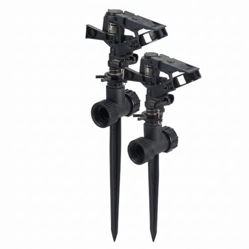 Orbit 58244 Plastic Impact Sprinkler with Spike Base (Pack of 2) - size: 1 Count (Pack of 2)