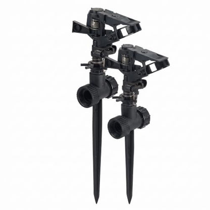 Orbit 58244 Plastic Impact Sprinkler with Spike Base (Pack of 2) - size: 1 Count (Pack of 2)