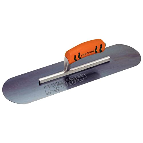 Kraft Tool CF277BPF Blue Steel Pool Trowel with ProForm Handle, 14 x 4-Inch - size: 14 x 4-Inch