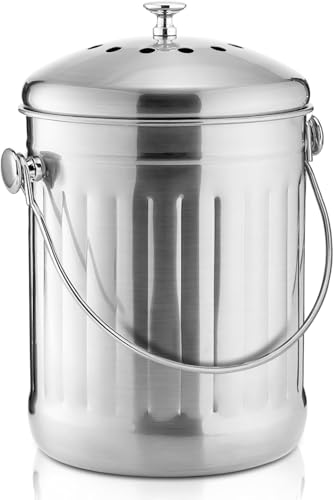 Compost Bin 1 Gallon - Countertop Compost Pail