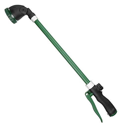 Watering Wand for Hanging Baskets & Windows, Lightweight 6-Spray Wand, Ergonomic Nozzle for Garden, Patio, Car Cleaning (Green, 24 Inch) - color: Green, size: 24 Inch
