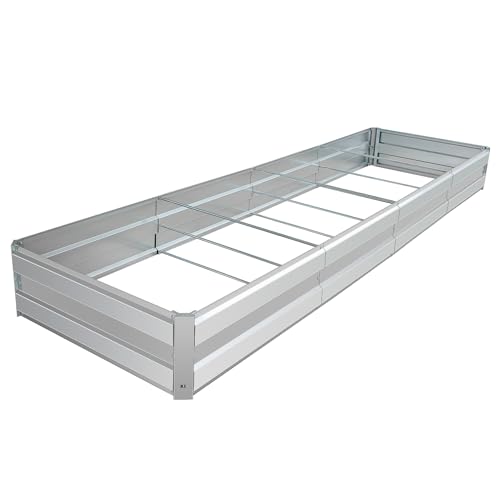 Galvanized Raised Garden Bed Kit, 10.9x3x1FT Metal Raised Garden Beds for Vegetables - size: 10.9*3*1FT