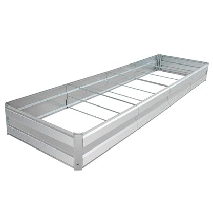 Galvanized Raised Garden Bed Kit, 10.9x3x1FT Metal Raised Garden Beds for Vegetables - size: 10.9*3*1FT