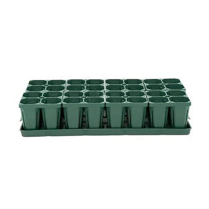Vego garden Seedling Suite Products, 8 Pack Jumbo Seedling Trays with 10" x 20" Bottom Watering Trays - size: Jumbo