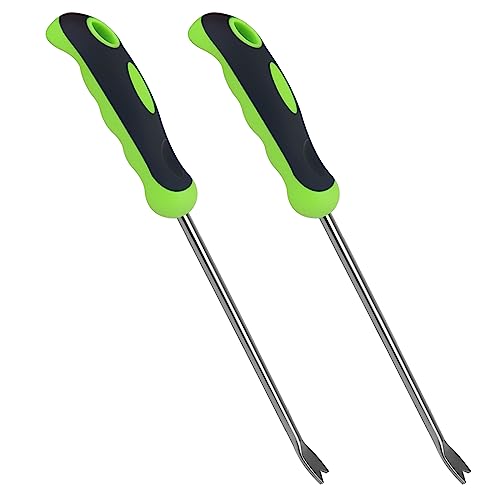 Weed Puller Tool Hand Weeder Dandelion Weeder Tool with Ergonomic Handle, Stainless Steel Manual Weed Puller Bend