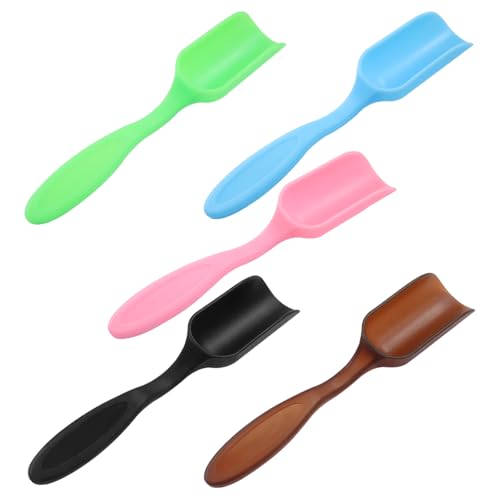 5Pcs Plastic Mini Gardening Shovel Spoons, Colorful - color: brown, blue, pink, black, and green(5pcs)
