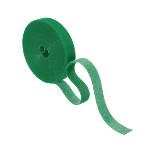 HARFINGTON Garden Plant Tape 16.4ft 19/32" Reusable Tie Strap Emerald Green - color: Emerald Green, size: 16.4ft x 19/32"