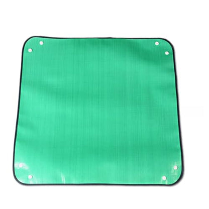 Repotting Mat for Indoor Plants, Green, Thickened PE, 26.8x26.8 Inch, Waterproof Portable Potting Tray for Transplanting and Dirt Control
