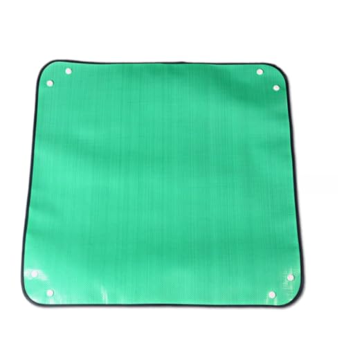 Repotting Mat for Indoor Plants, Green, Thickened PE, 26.8x26.8 Inch, Waterproof Portable Potting Tray for Transplanting and Dirt Control