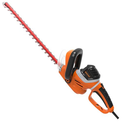 GARCARE 24-Inch Electric Hedge Trimmer Corded 4.8A 180° Rotating Handle