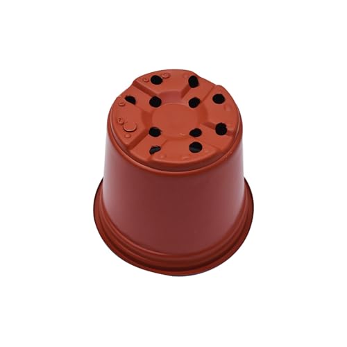 Plastic Planter Nursery Seedlings Pots - 5.5 Inches 100Pcs Flower Plant Container Seed Starting Pot for Outdoor Succulents Seedlings Cuttings Transplanting - size: 5.5 x 4 x 3 in