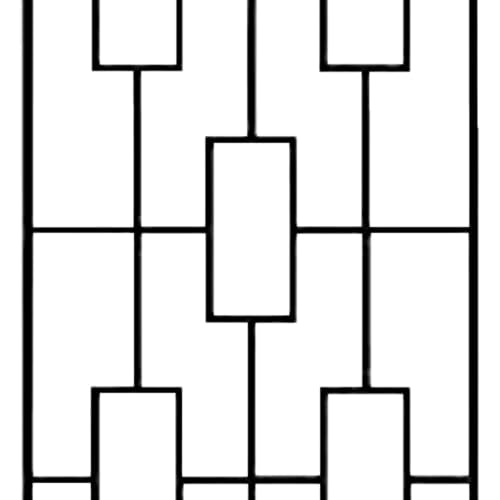Panacea Black Metal Modern Climbing Plant Garden Trellis, 78" H, Set of 2