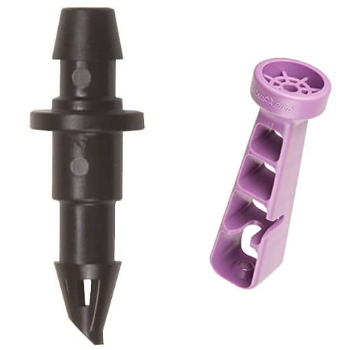 Rain Bird BC25/10PS Drip Irrigation Universal 1/4" Barbed Coupling Fitting, Fits of 1/4" Drip Tubing, 10-Pack ET/1PK25S Drip Irrigation Emitter Installation and Removal Tool