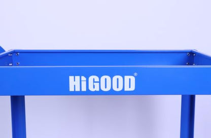 Heavy Duty Service Utility Cart, 2 Shelf Steel - color: Blue