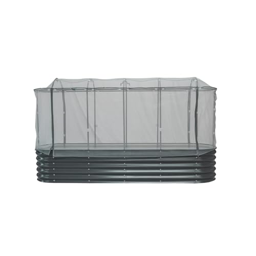 Vego garden 2.0' x 8.0' Mesh Cover System,Pest Control Frame Cover Kit,35% Shading Rate for Plant Protection, Durable & Heavy-Duty Garden Cover (Garden Beds Not Included) - size: 2.0'W x 8.0'L