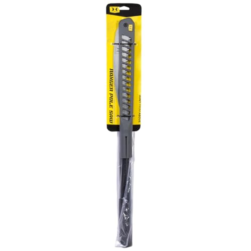 Hawk Ranger 8ft Pole Saw with 11" High Carbon Steel SK5 Blade & Lightweight Aluminum Pole | Extendable Rugged Corrosion-Resistant Folding Hand Saw for Tree Trimming