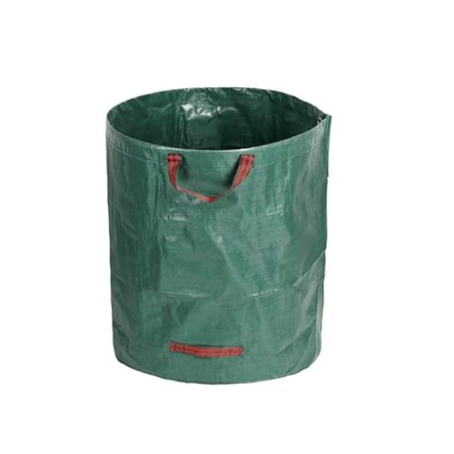 Reusable Garden Waste Bag, 80 Gallon Capacity, Heavy Duty with 4 Handles, Green,Collapsible Gardening Containers for Lawn and Leaf Trash,Weed Bag ﻿ (1)