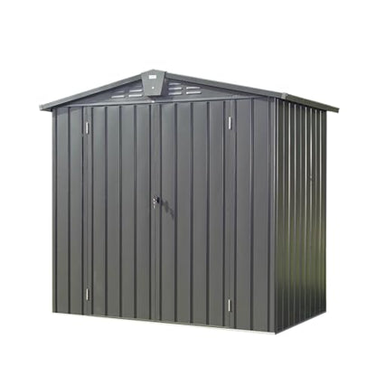 Patio Storage Outdoor Storage Shed - color: Dark Gray - 79.06 X 50.83 X 72.40 Inch