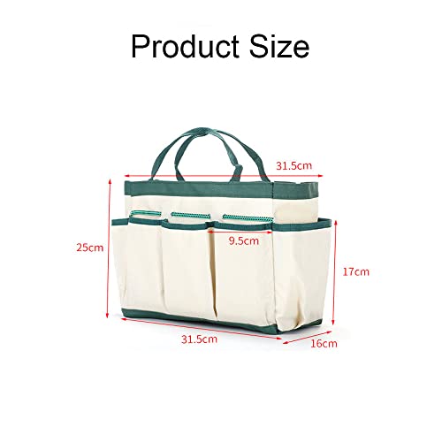 Multifunction Garden Tools Storage Bag with Pockets Bucket Tool Organizer Gardening Organizer Tote Garden Harvest Bucket Bag Vegetables Picking Bag
