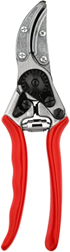 FELCO 100 Cut and Hold Pruning Shears – Precision Swiss-Made Floral and Rose Shears with Stem-Gripping System Ideal for Cut Flower Harvest