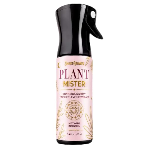 Plant Mister Spray Bottle for Indoor Plants With Plant Care Guide - color: Pink Astrology