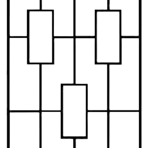 Panacea Black Metal Modern Climbing Plant Garden Trellis, 78" H, Set of 2