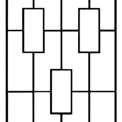 Panacea Black Metal Modern Climbing Plant Garden Trellis, 78" H, Set of 2