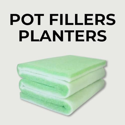 2Pcs (47.2" x 11.8") Extra-Thick Planter Insert – Lightweight Plant Pot Filler, Cut-to-Fit Root Protection Pad, Helps Reduce Overwatering & Retains Moisture for Indoor & Outdoor Planters - color: 2pcs