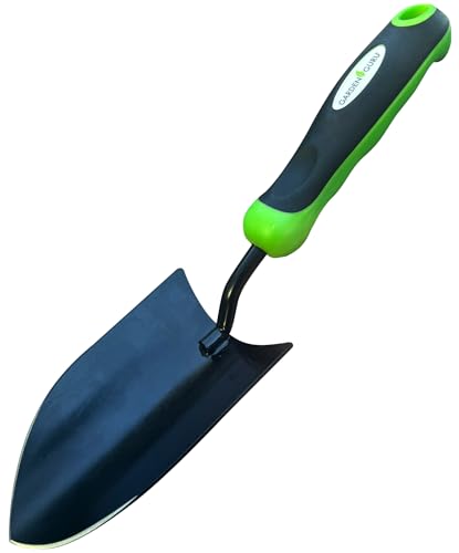 Garden Guru Heavy Duty Garden Trowel Hand Shovel for Gardening – Strong Carbon Steel Hand Trowel with Ergonomic Non-Slip Handle – Perfect for Digging, Planting, Transplanting, & Cutting Roots (2 Pack) - size: 2 Pack