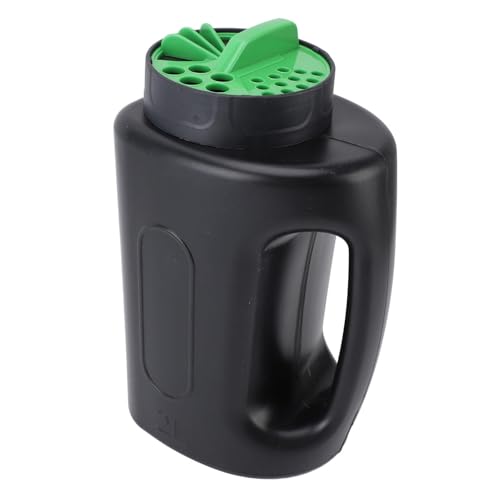 Hand Shaker Spreader, 2L ABS Portable Lawn Seeder Fertilizer Spreader Garden Tool with Multiple Adjustable Opening Sizes for Turf Fertilizer Grass Seed Salt and Sand Lightweight Handheld Dispenser
