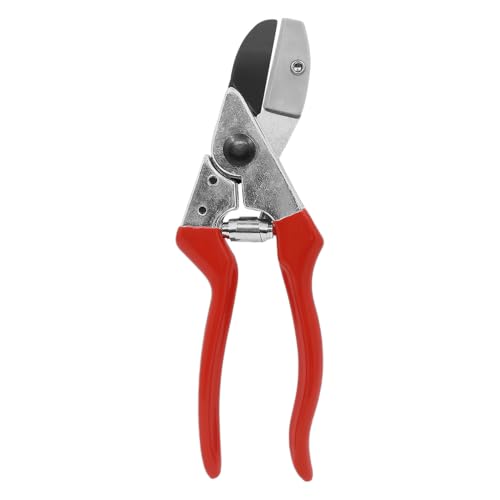 Zenport Z203 Heavy Duty Pruner, Anvil Action, Red Handles, Steel, 8.5-Inch