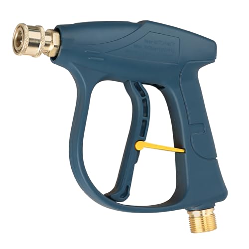 Sooprinse High Pressure Washer Gun 3000 PSI Max, Power Washer Short Gun, High Pressure Spray Gun with 1/4 Inch Quick Connector, M22-14 - color: Blackish Green