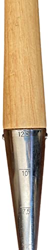 Garden Guru Steel Dibber Planter Tool for Planting Seeds & Bulbs - High Carbon Steel & Comfortable Wood Carved Handle - for Consistent Planting Flowers Tulips, Daffodils, Dahlias - size: 1 Pack