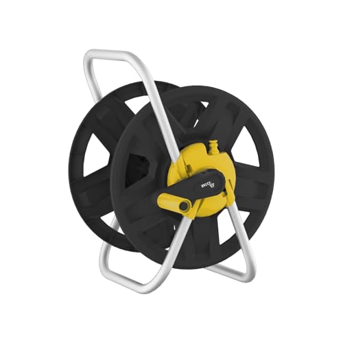 Water Hose Reel,Holds 60-80 Ft of 5/8" Hose - color: Yellow