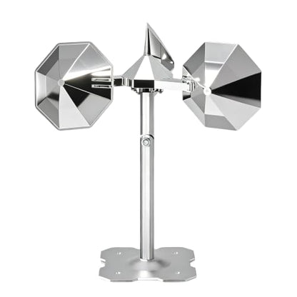 Bird Scare Reflective Device,Silver, Wind Powered Spinning,Bird Scare for Outside, Keep Pigeon Woodpeckers and Seagull Away for Garden Patio Yard,1PCS