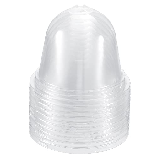 PATIKIL 10-Pack 4.1" Plant Humidity Dome Round Plant Cover Clear 10.5cm - size: 4.1"