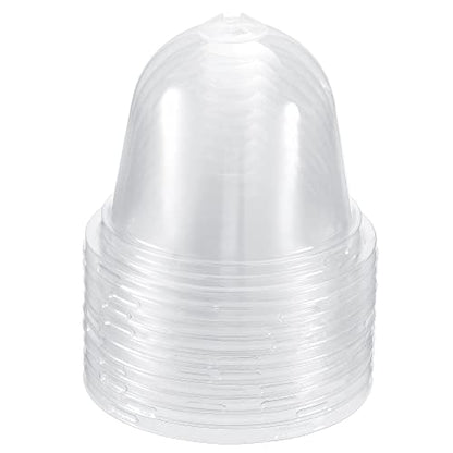 PATIKIL 10-Pack 4.1" Plant Humidity Dome Round Plant Cover Clear 10.5cm - size: 4.1"