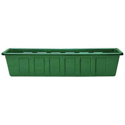 Polly Pro Rectangular Window Box [Set of 2] Color: Dark Green, Size: 5" H x 8" W x 24" D