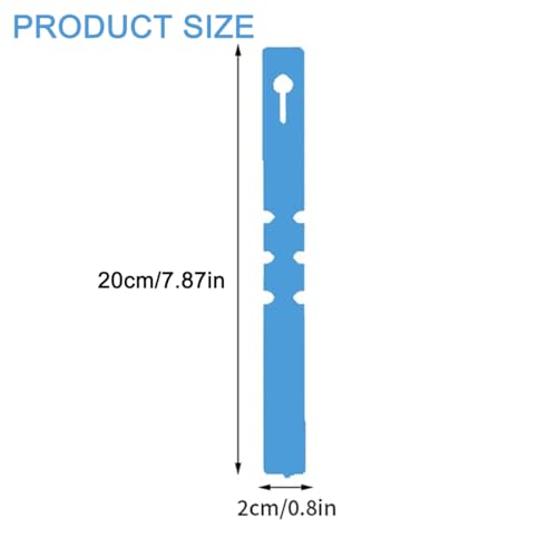 200Pcs Blue Plant Labels Plant Tags Wrap Around Hanging Tags Adjustable Outdoor Nursery Garden Labels Sun-Proof Reusable Tree Markers with 2pcs Waterproof Permanent Marker Pen (200pcs Blue) - color: 200pcs Blue