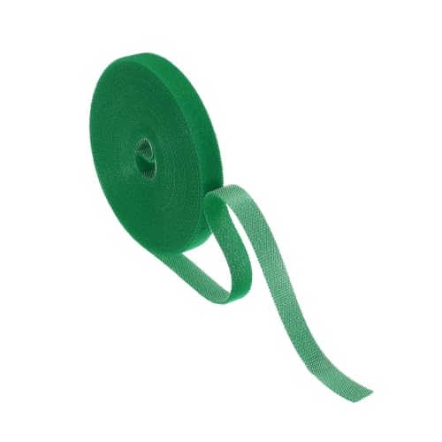 HARFINGTON Garden Plant Tape 16.4ft 25/64" Reusable Tie Strap Emerald Green - color: Emerald Green, size: 16.4ft x 25/64"