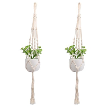 Macrame Plant Hanger, 45 Inch, Set of 2