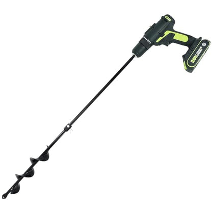 Auger Post Hole Digger 3" Wide 32" Deep - Earth Auger - Trench Digger - Hole Digger Tool for Fence Posts - Electric Post Hole Digger Handles - style: 3" X 32"