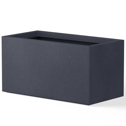 Kante Rectangular Charcoal Concrete Planter 23" L 12" H Home & Outdoor - color: Charcoal, size: 23.2"x12"x11.8"