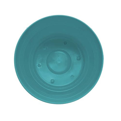 Bloem SP0726 Saturn Planter w/Saucer 7" Bermuda Teal, 7" - color: Bermuda Teal, size: 7"
