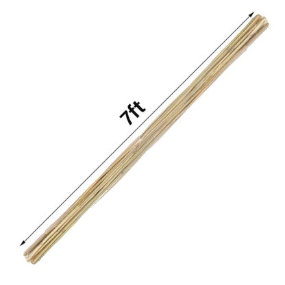 Natural Bamboo Plant Stake（7FT 15Pcs 3/4"） Sturdy Bamboo Poles, Durable Plant Bamboo Stake, Garden Climbing Plant Bracket. - size: 7ft-15PCS
