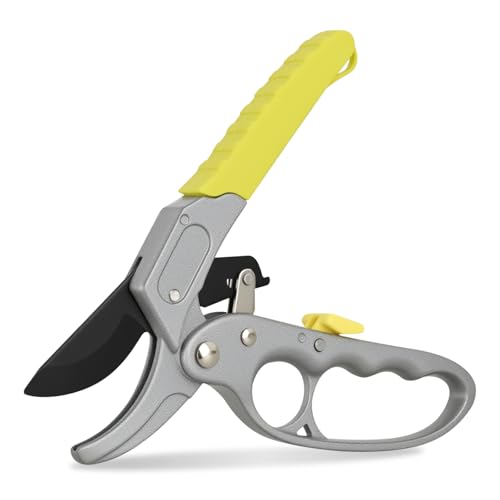 Yesker Pruning Shears Garden Shears 7.8" Professional Garden Scissors Sharp 65 Manganese Steel Blade Heavy Duty Clippers Hand Pruners for Cutting Fresh Flowers Branch Plant Trimming Gardening Tools - size: 1PCS 7.8" Yellow