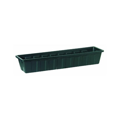 Root & Vessel Poly-Pro Plastic Flower Box Planter, Hunter Green, 36-Inch - color: Green, size: 36-Inch