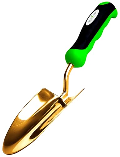 Garden Guru Super Strong Titanium Garden Trowel Hand Shovel - Rust Resistant - Ergonomic Handle - Perfect Tool for Gardening, Weeding, Transplanting and Digging in Garden Beds - size: 1 Pack, style: Titanium