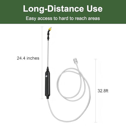 DZ Duozhan Battery Powered Sprayer Wand, Electric Garden Sprayer 32.8ft - size: 32.8feet